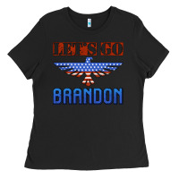 Black let's go brandon thunderbird Ladies Tee - Jasminsmagicworld