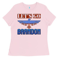 Bubblegum Pink let's go brandon thunderbird Ladies Tee - Jasminsmagicworld