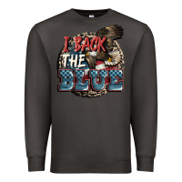 Smoke I back the blue Premium Sweatshirt - FaDigitalArtStudio