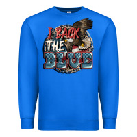 True Royal I back the blue Premium Sweatshirt - FaDigitalArtStudio