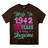 Chocolate Brown made in 1942, 80 years of being awesome kopya Heavy Core Tee - Jasminsmagicworld