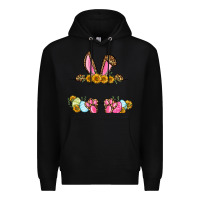 Black Western Easter bunny name frame Premium Hoodie - OliviaCreatesArt