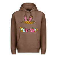 Chestnut Western Easter bunny name frame Premium Hoodie - OliviaCreatesArt