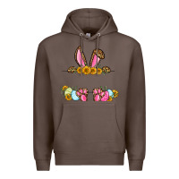 Coffee Western Easter bunny name frame Premium Hoodie - OliviaCreatesArt