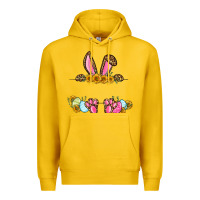 Lemon Western Easter bunny name frame Premium Hoodie - OliviaCreatesArt