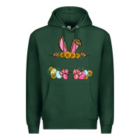 Sports Green Western Easter bunny name frame Premium Hoodie - OliviaCreatesArt