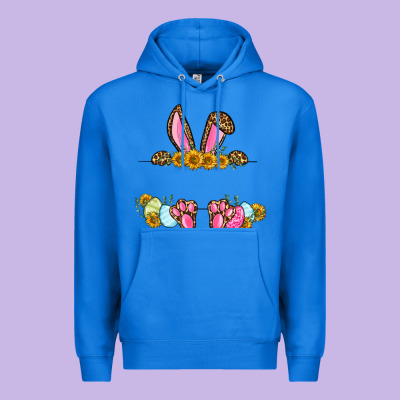Western Easter Bunny Name Frame Premium Hoodie Designed By Oliviacreatesart