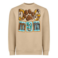 Mushroom Dog Mom with Paw Heavyweight Sweatshirt - texasbilliewilder
