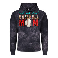 Cloud Black Loud And Proud Baseball Mom Vintage Hoodie - BundleAndBundleShop