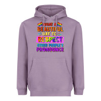 Lavender what a beautiful day to respect other people Heavyweight Hoodie - FaDigitalArtStudio