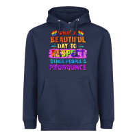 Navy what a beautiful day to respect other people Heavyweight Hoodie - FaDigitalArtStudio