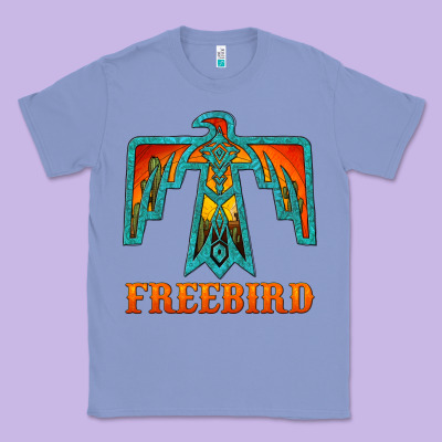 Thunderbird Freebird Classic Tee Designed By Jahusdesignshop