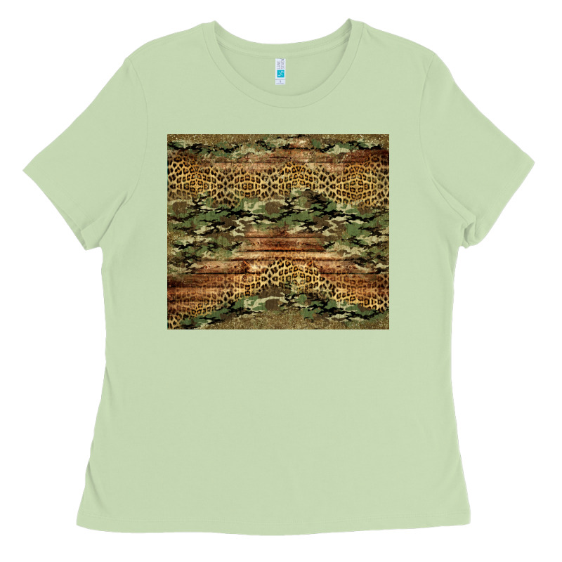 Camo Leopard And Glitter Tumbler Ladies Tee by Jasminsmagicworld | Teevron