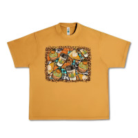 Peanut Butter autumn distressed background Urban Heavy Tee - BundleAndBundleShop