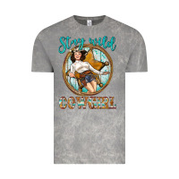 Cloud Rock Western Stay Wild Cowgirl Vintage Tee - BundleAndBundleShop