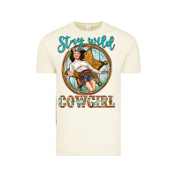 Vintage Arctic Western Stay Wild Cowgirl Vintage Tee - BundleAndBundleShop