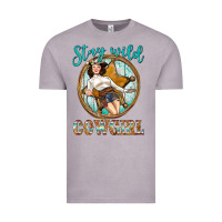 Vintage Zinc Western Stay Wild Cowgirl Vintage Tee - BundleAndBundleShop