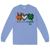 Colony Blue peace love st patrick's day Long Sleeve Tee - Bettercallsaul