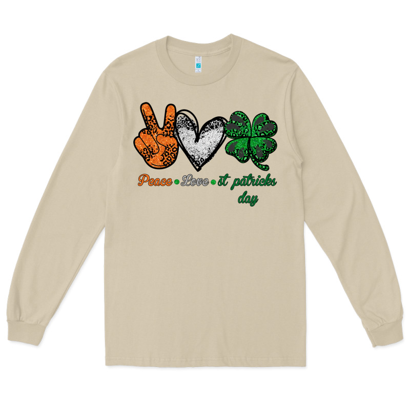 Peace Love St Patrick's Day Long Sleeve Tee by Bettercallsaul | Teevron