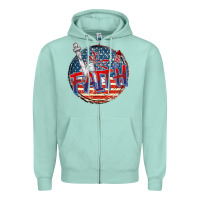 Seafoam faith usa Zipper Hoodie - CowGirlArtShop