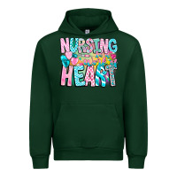 Forest Green Nursing is a work of heart Urban Hoodie - CowhideDigitalArt