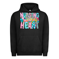 Pigment Black Nursing is a work of heart Urban Hoodie - CowhideDigitalArt