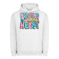 Pigment Lunar Rock Nursing is a work of heart Urban Hoodie - CowhideDigitalArt