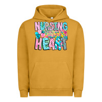 Pigment Peanut Butter Nursing is a work of heart Urban Hoodie - CowhideDigitalArt