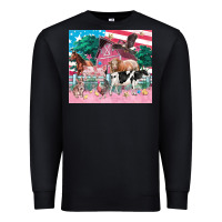 Black American farm animals tumbler 4th of july Premium Sweatshirt - FaDigitalArtStudio