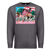 Charcoal Heather American farm animals tumbler 4th of july Premium Sweatshirt - FaDigitalArtStudio
