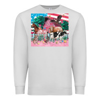 Dove Grey American farm animals tumbler 4th of july Premium Sweatshirt - FaDigitalArtStudio
