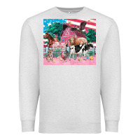 Oatmeal Heather American farm animals tumbler 4th of july Premium Sweatshirt - FaDigitalArtStudio