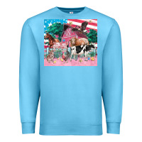 Ocean Blue American farm animals tumbler 4th of july Premium Sweatshirt - FaDigitalArtStudio