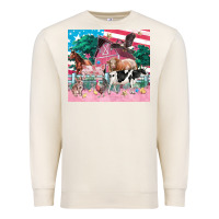 Sandshell American farm animals tumbler 4th of july Premium Sweatshirt - FaDigitalArtStudio