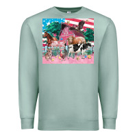 Seafoam American farm animals tumbler 4th of july Premium Sweatshirt - FaDigitalArtStudio