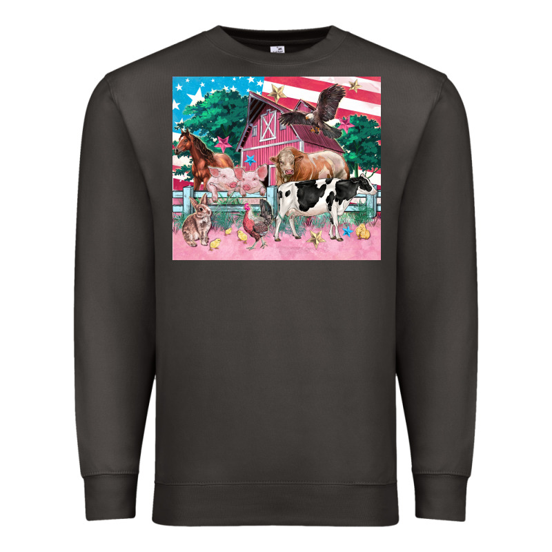 American Farm Animals Tumbler 4th Of July Premium Sweatshirt by FaDigitalArtStudio | Teevron