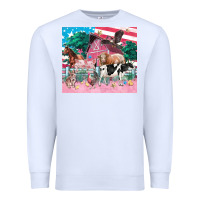 White American farm animals tumbler 4th of july Premium Sweatshirt - FaDigitalArtStudio