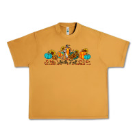 Peanut Butter hello fall pumpkin sunflower Urban Heavy Tee - JahusDesignShop