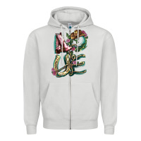 Dove Grey Love boots horseshoe Zipper Hoodie - HowdyJamesFarm
