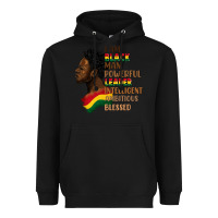 Black I am black man Heavyweight Hoodie - FaDigitalArtStudio