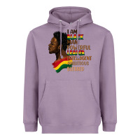 Lavender I am black man Heavyweight Hoodie - FaDigitalArtStudio