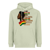 I Am Black Man Heavyweight Hoodie | Teevron