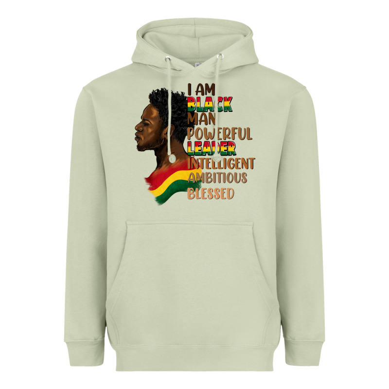 I Am Black Man Heavyweight Hoodie by FaDigitalArtStudio | Teevron