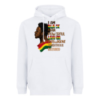 White I am black man Heavyweight Hoodie - FaDigitalArtStudio