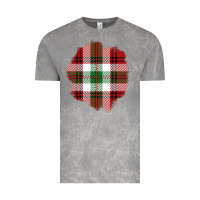 Cloud Rock Christmas Tartan Patch Vintage Tee - BundleAndBundleShop
