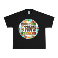 Black educator of tiny humans round earring Urban Heavy Tee - BundleAndBundleShop