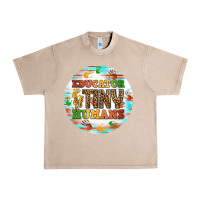 French Oak educator of tiny humans round earring Urban Heavy Tee - BundleAndBundleShop