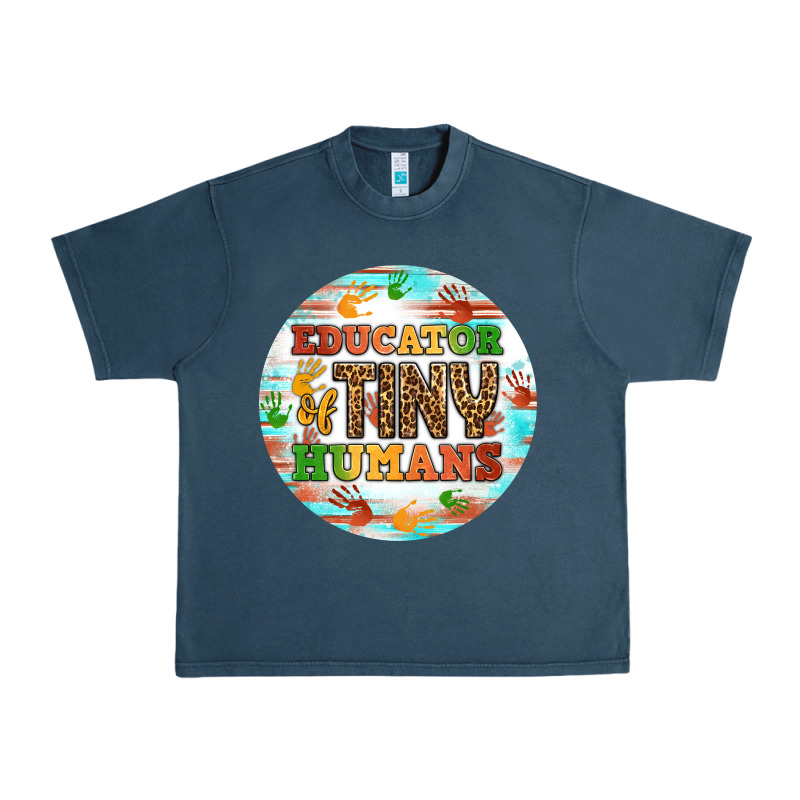 Educator Of Tiny Humans Round Earring Urban Heavy Tee by BundleAndBundleShop | Teevron