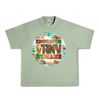Oil Green educator of tiny humans round earring Urban Heavy Tee - BundleAndBundleShop