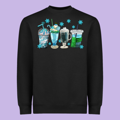 Winter Coffee Cup Heavyweight Sweatshirt Designed By Texasbilliewilder
